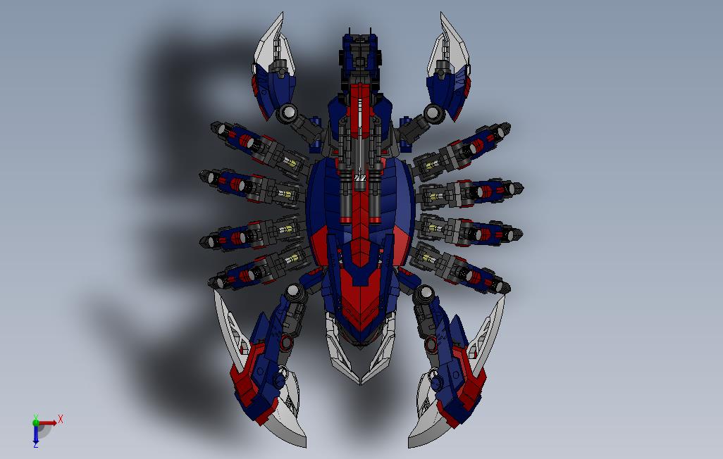 死亡毒刺-Zoids 俯视图