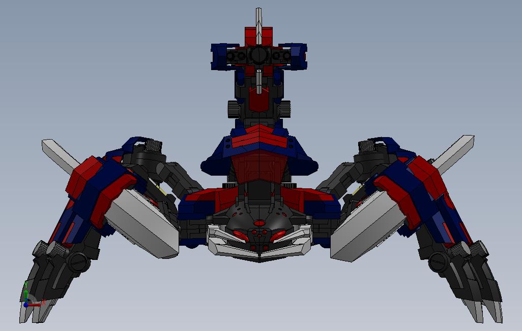 死亡毒刺-Zoids 正面视图