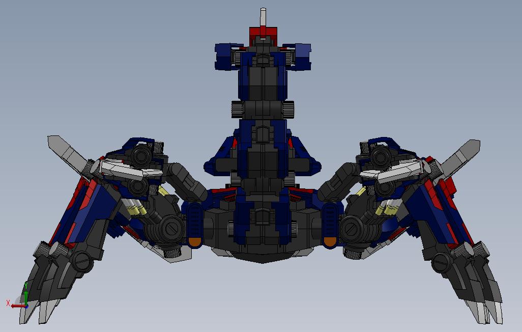 死亡毒刺-Zoids 背面视图