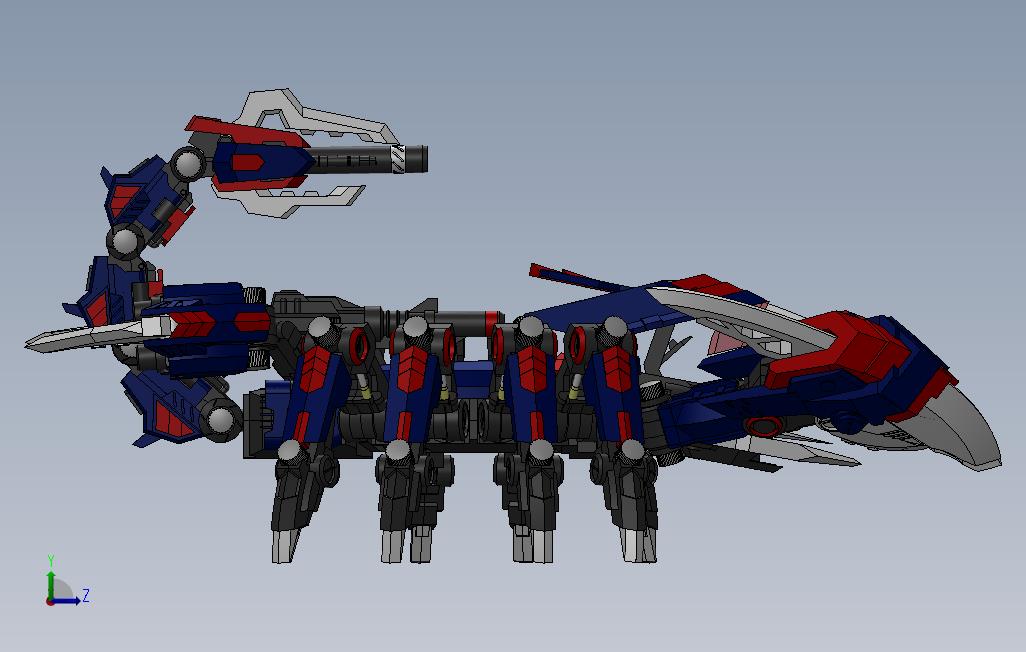 死亡毒刺-Zoids 左侧视图