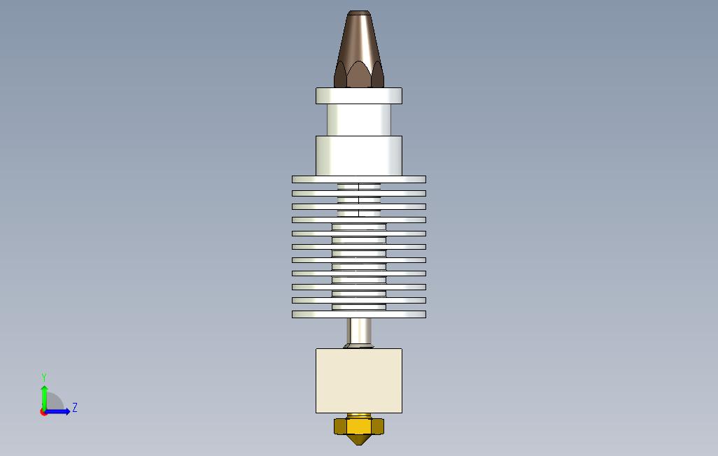 热端175x04mm,改进型E3DV6 左侧视图