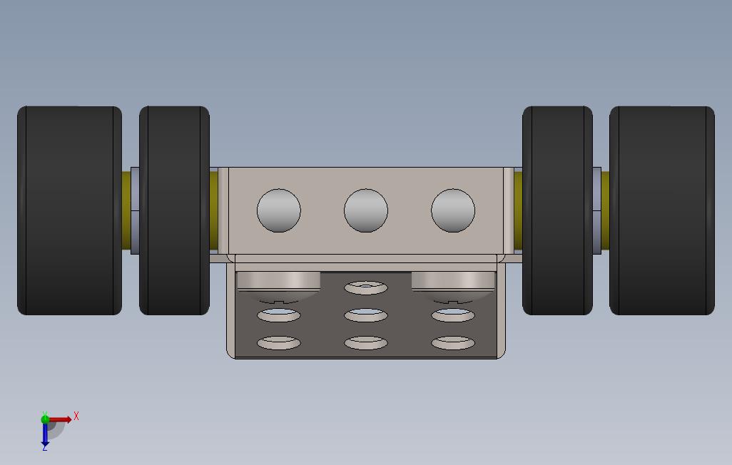 钣金玩具车(SolidEdgeST6和SolidWorks) 俯视图