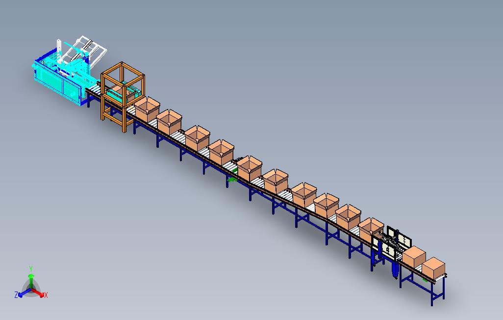 开箱成型封箱自动化线体设计
