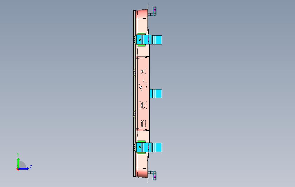 新能源汽车轻量化铝型材电池包焊缝工艺布置3D模型 左侧视图