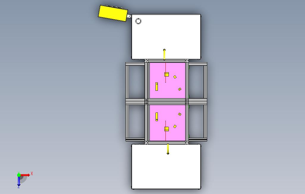 PCB板锡焊设备设计 俯视图