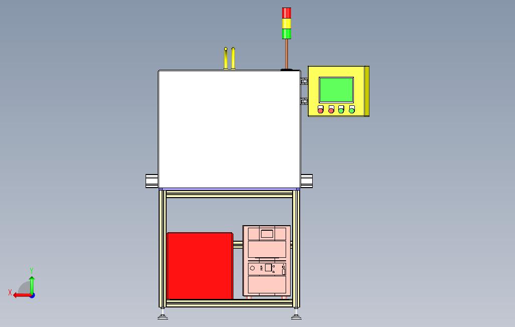 PCB板锡焊设备设计 背面视图