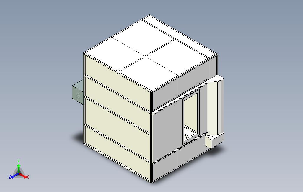 亚克力板工作房三维模型设计