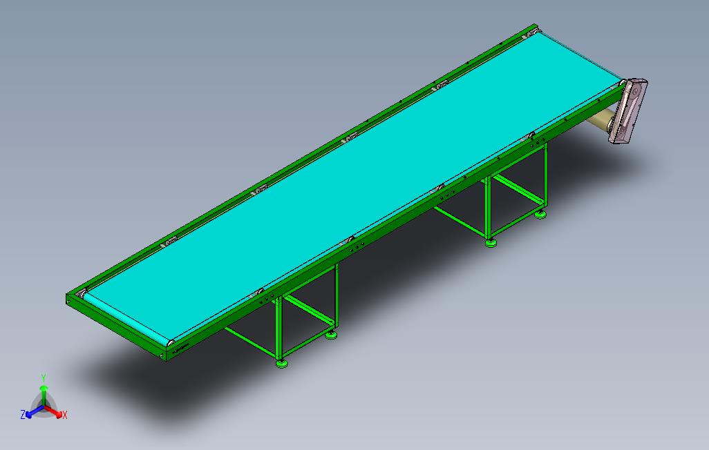 倍速皮带输送线三维设计
