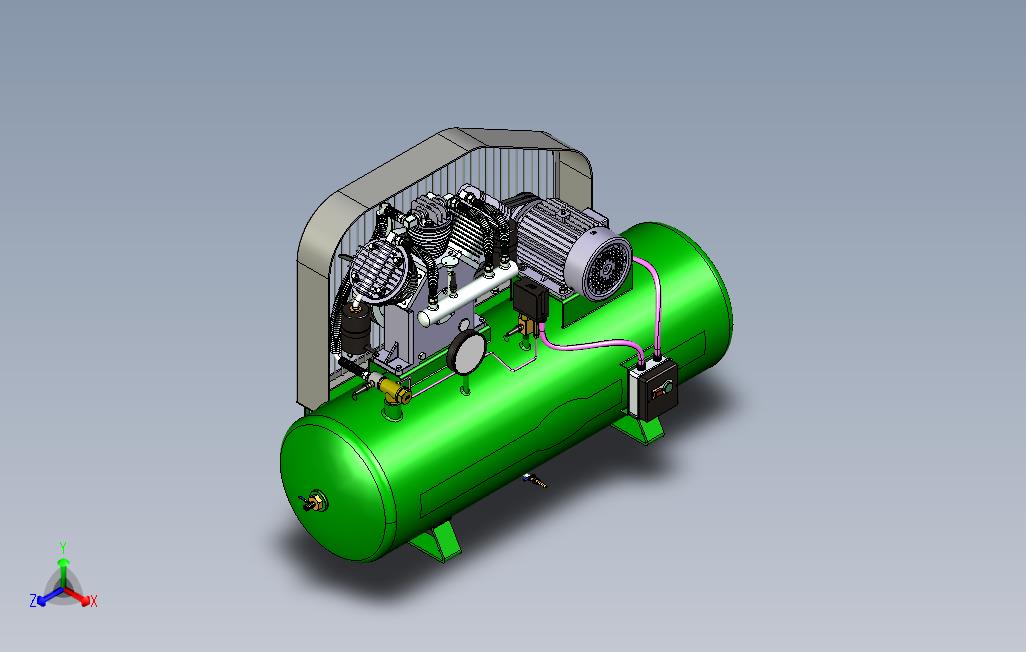 空压泵三维模型设计