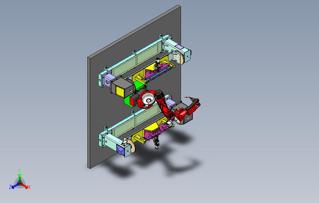 H型单轴焊接变位机三维设计