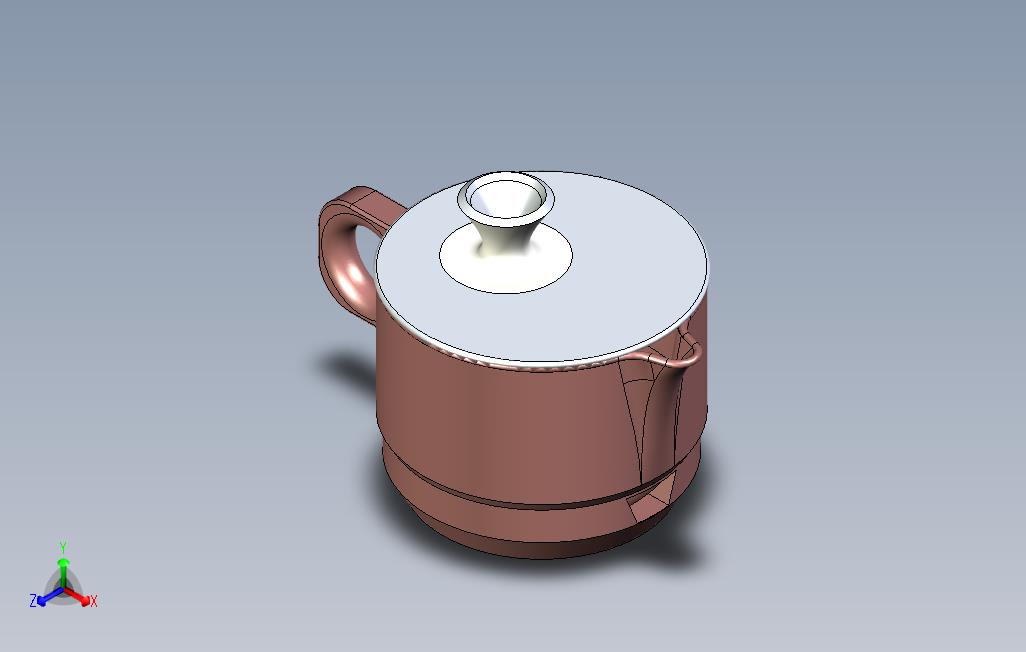 紫砂茶壶三维模型设计