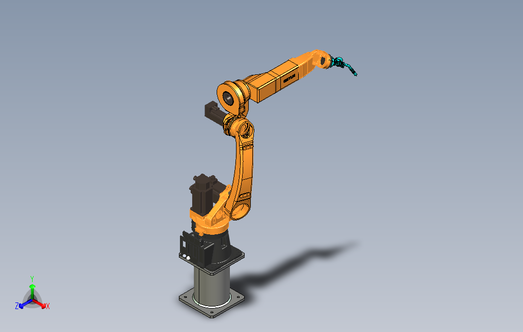 六轴保护焊焊接机器人模型设计