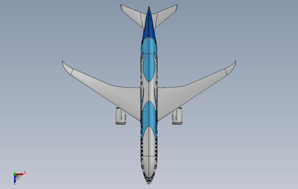 787-9 俯视图