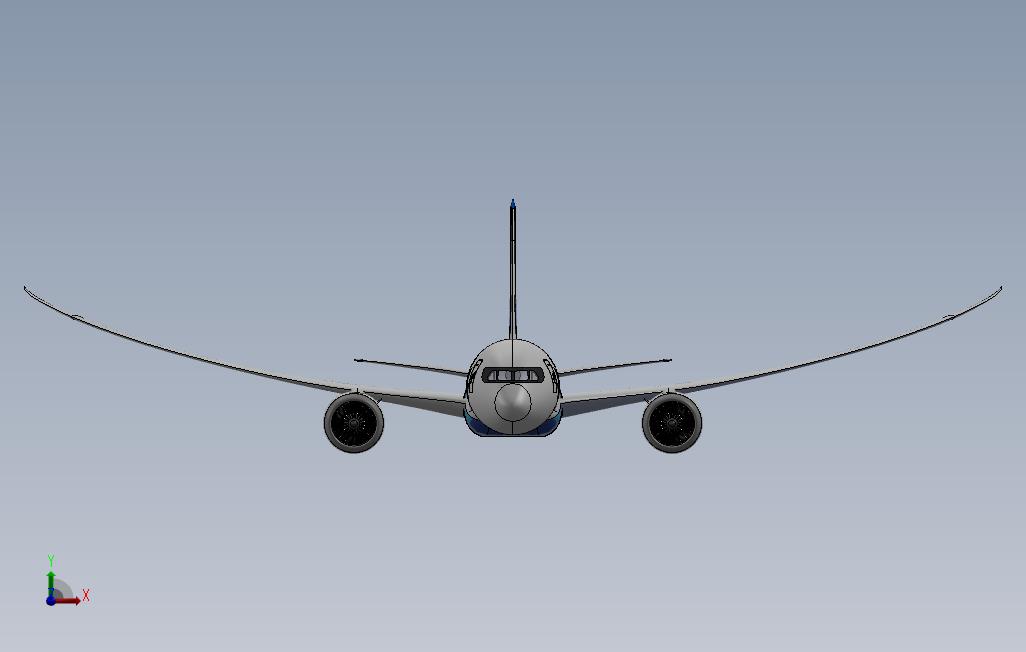 787-9 正面视图