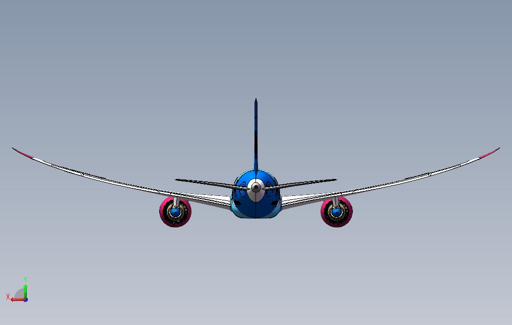787Dreamliner 背面视图