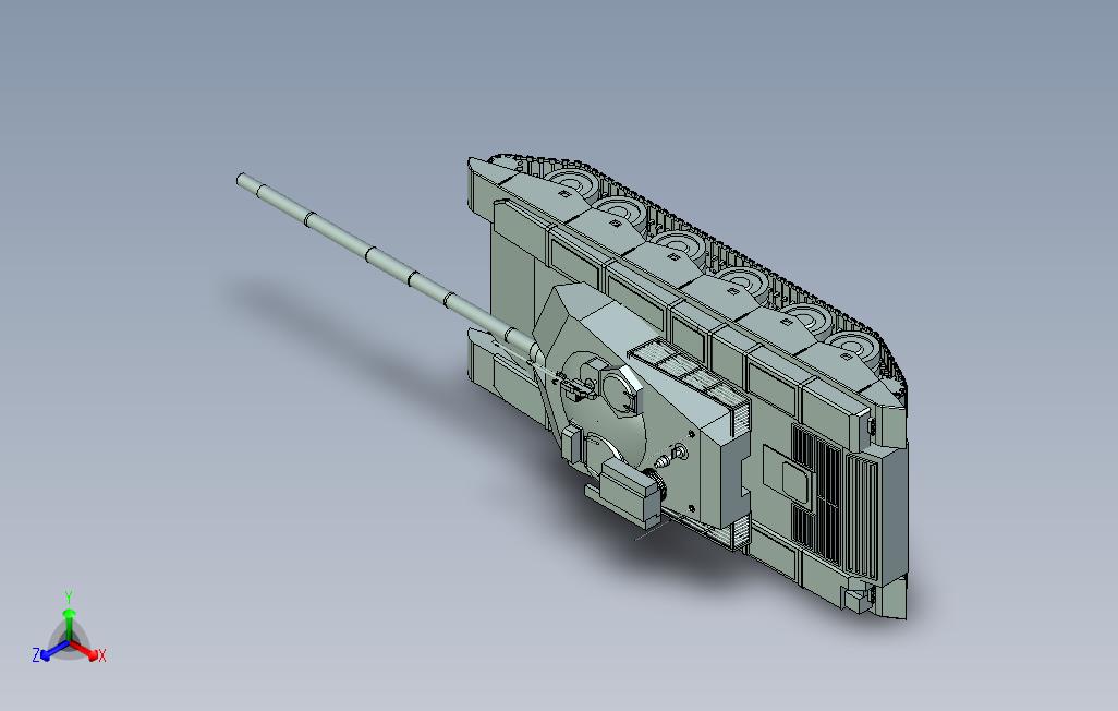 坦克ug建模3D模型