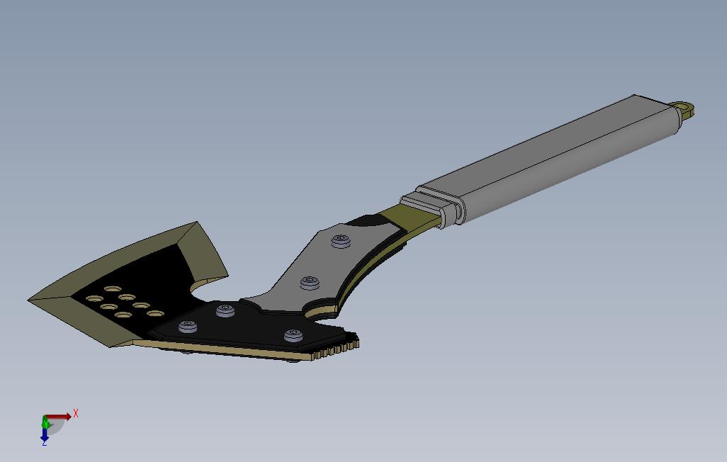 11488.军斧3D模型