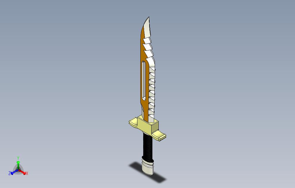 11433.军用小刀3D模型