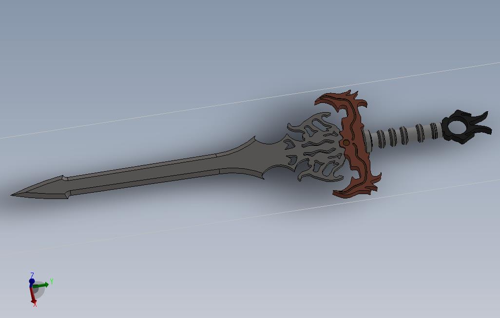 11649.solidworks2014绘制魔剑3D模型