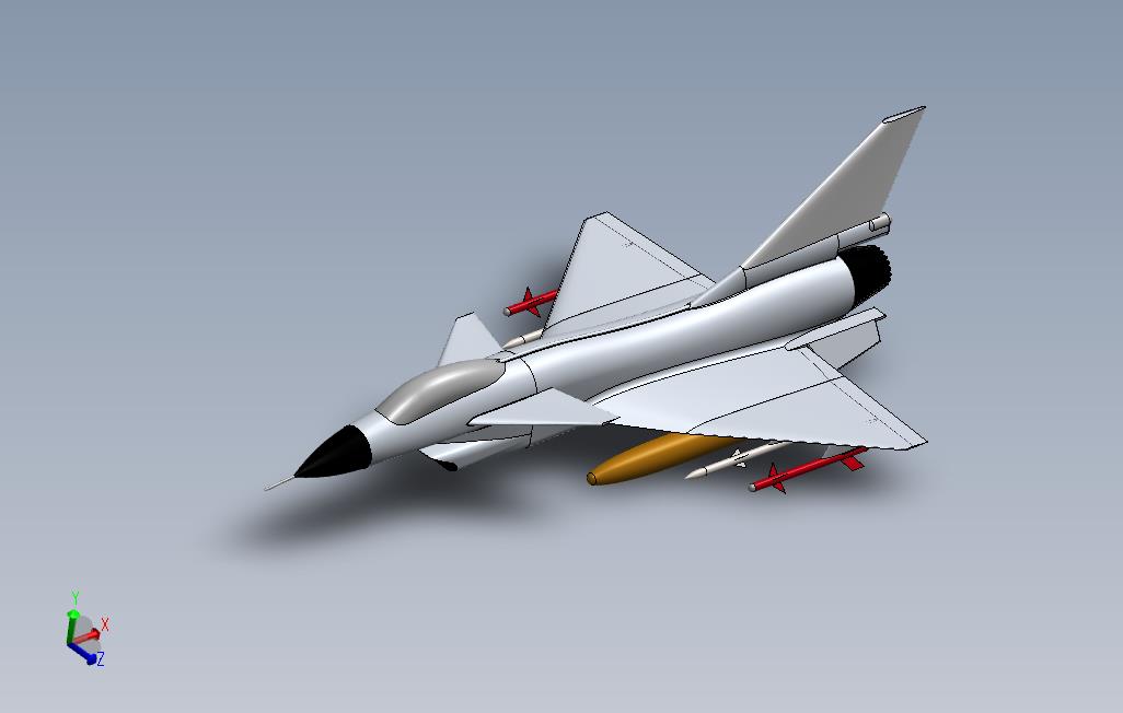 11835.歼10战斗机3D模型