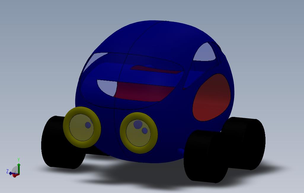 11997.卡通玩具小汽车3D模型
