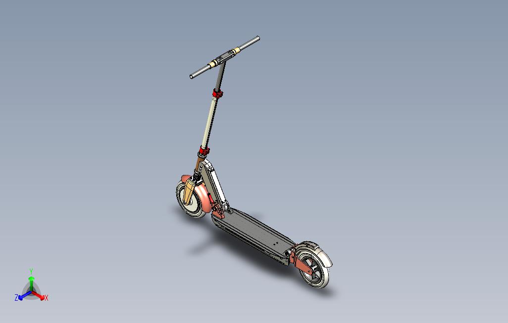 11252.锂电滑板电动车3D模型