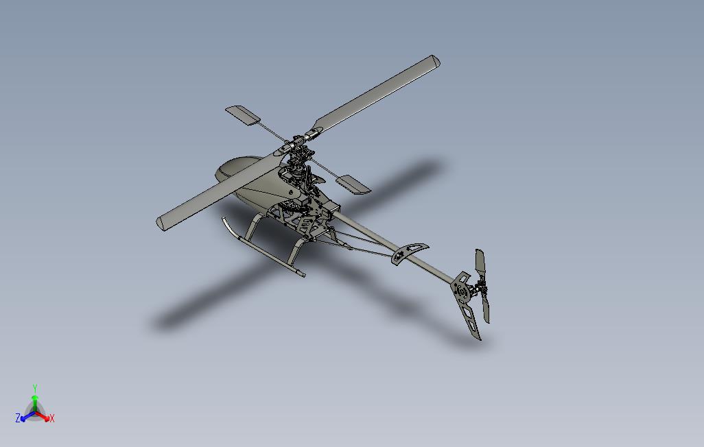 11254.HK-450直升机3D模型