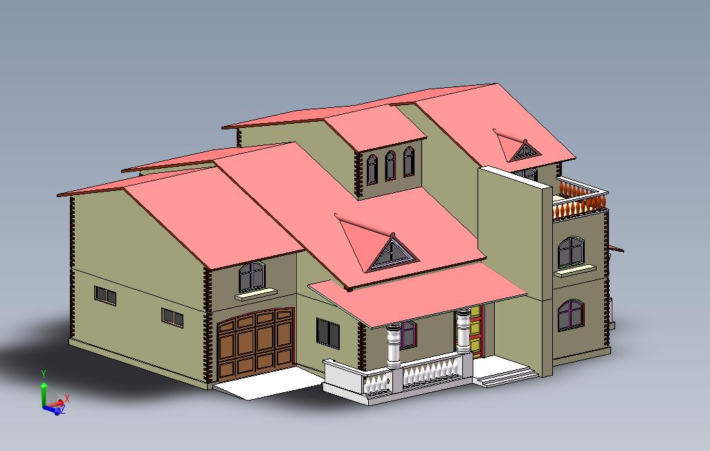 别墅3D模型