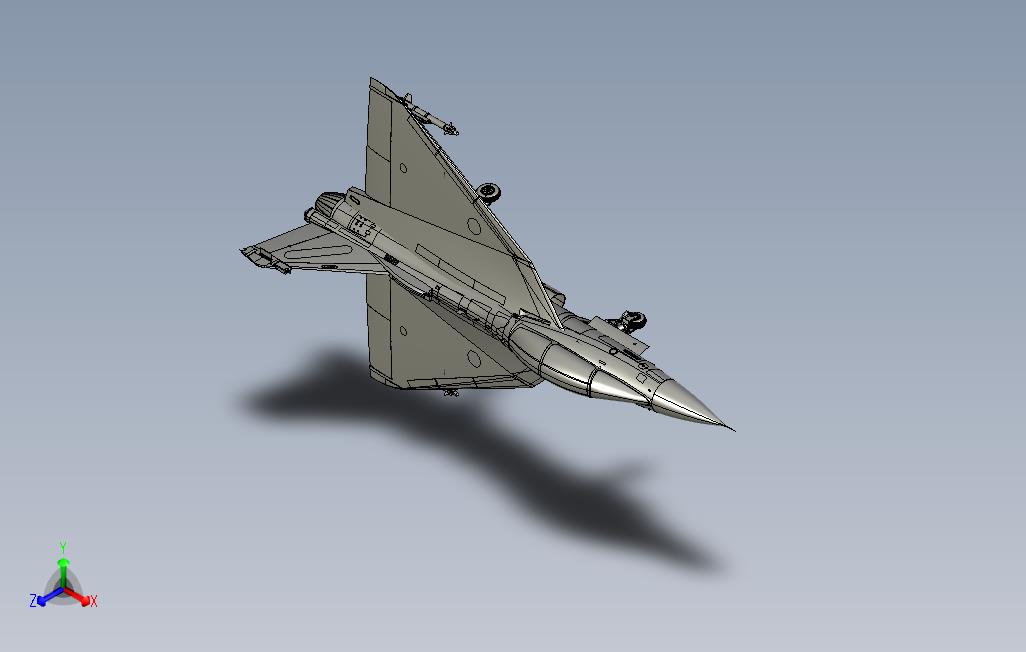 轻型喷气战斗机3D模型