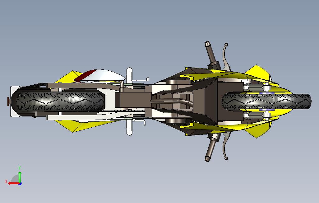 BAJAJPulsarRS200摩托 背面视图