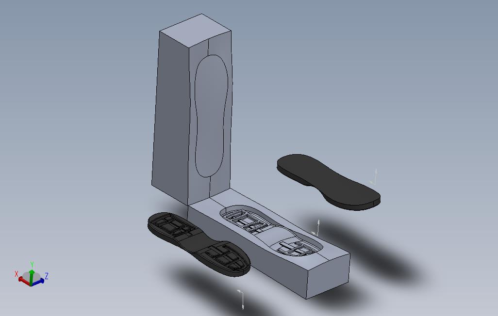 简易运动鞋鞋底模具建模