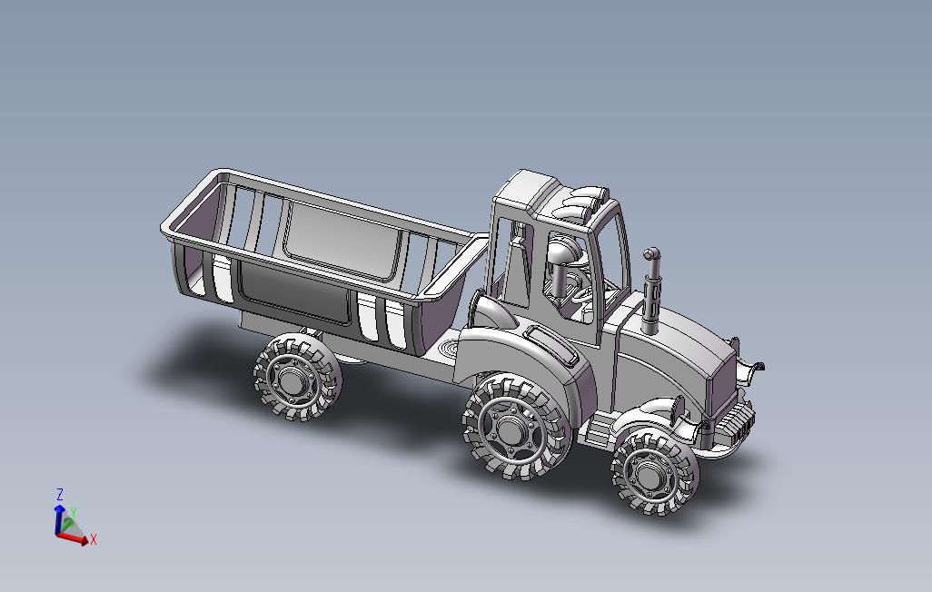 拖拉机玩具设计模型