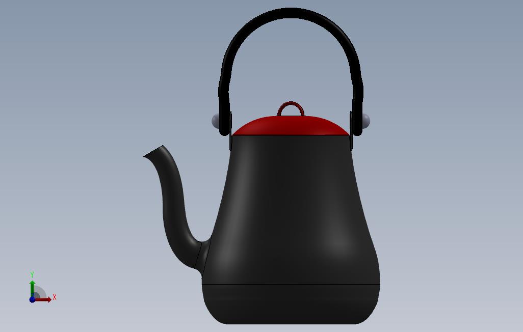 茶壶 正面视图