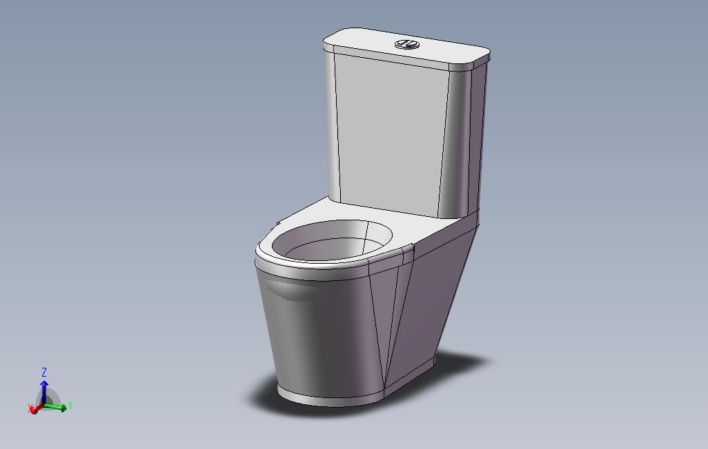 后排式坐便器