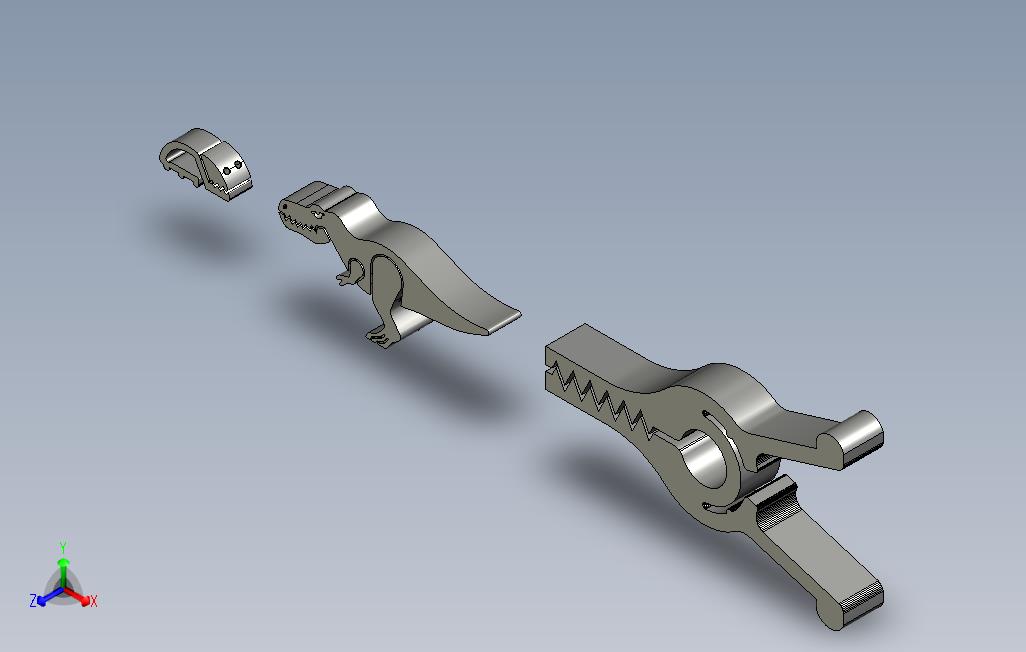 3款可3D打印封口夹模型