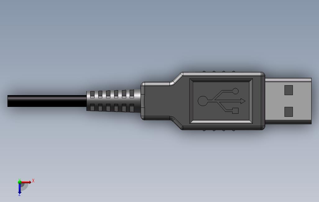 USB接头插口_SOLIDWORKS 2014_模型图纸下载 – 懒石网