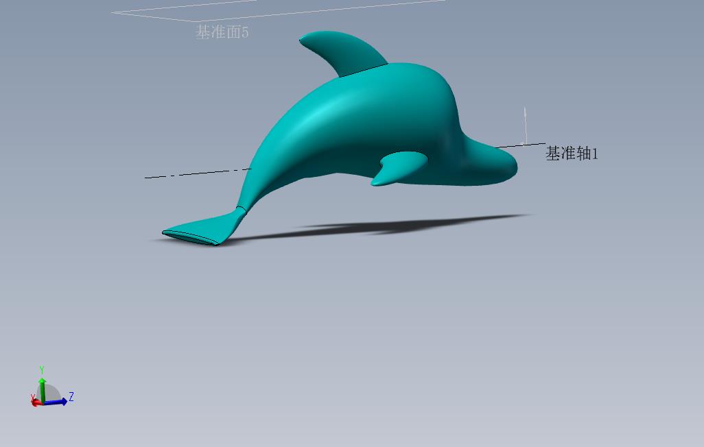 可3D打印的小海豚
