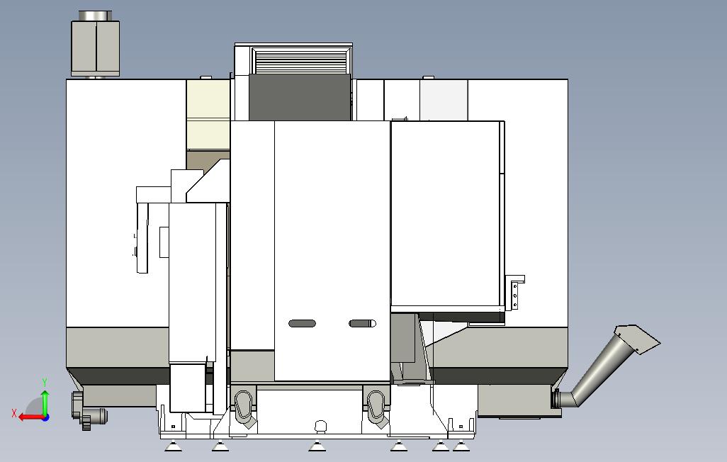 哈斯EC-1600卧式加工中心_Parasolid_模型图纸下载 – 懒石网