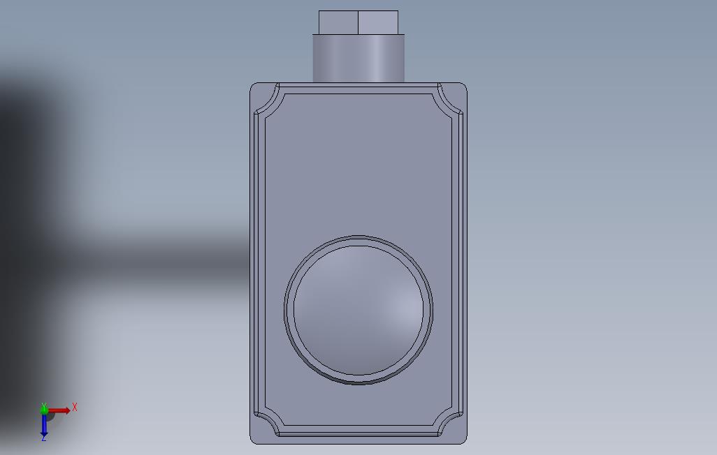 套管阀杆恒温器 俯视图