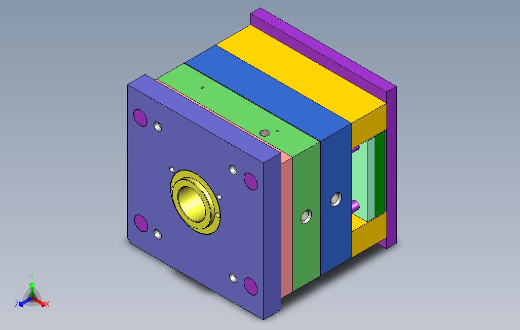 机壳下盖模具全3D