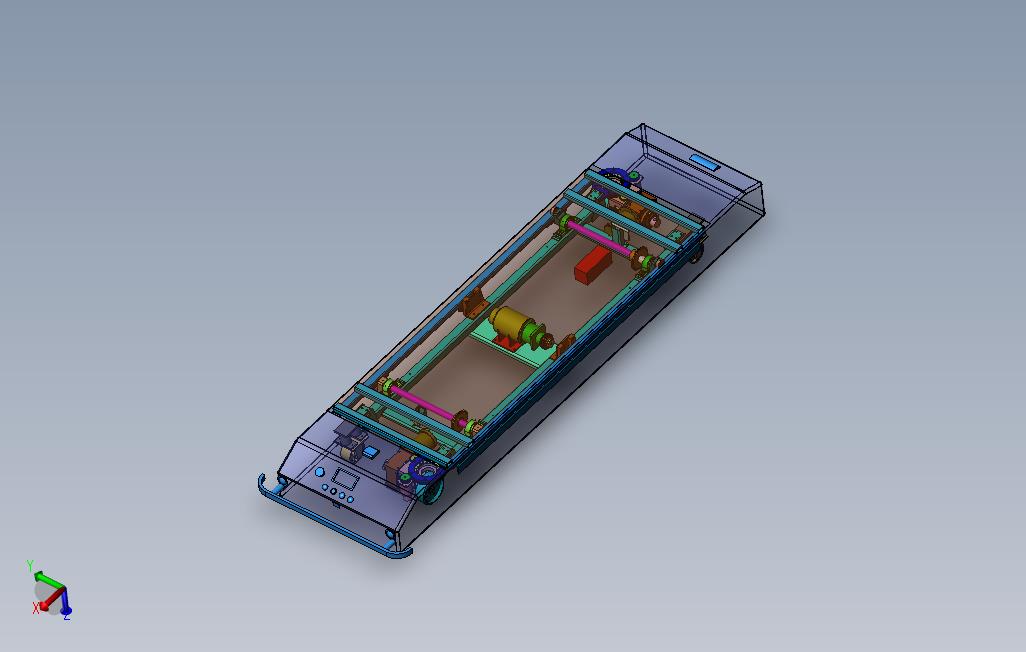 全向式AGV小车主体结构模型