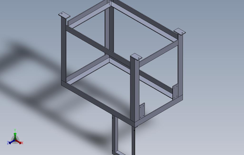 支撑架用于两台RPV系列真空泵和电器设备