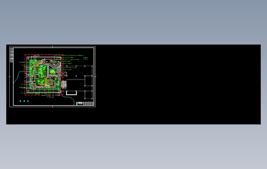 某别墅屋顶花园CAD图纸