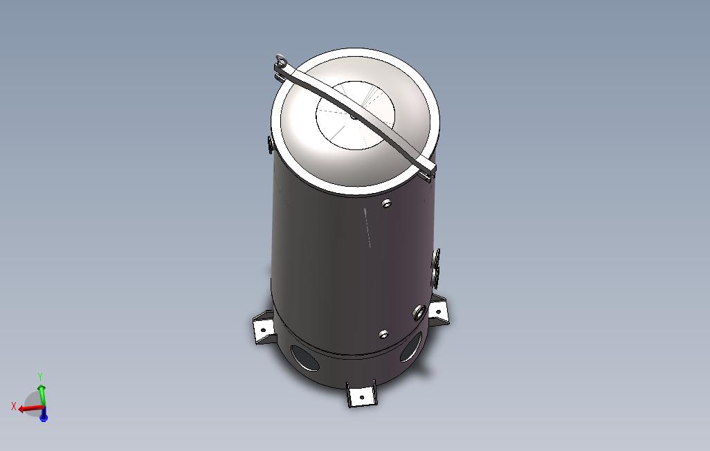 高压水刀的储水罐3D模型