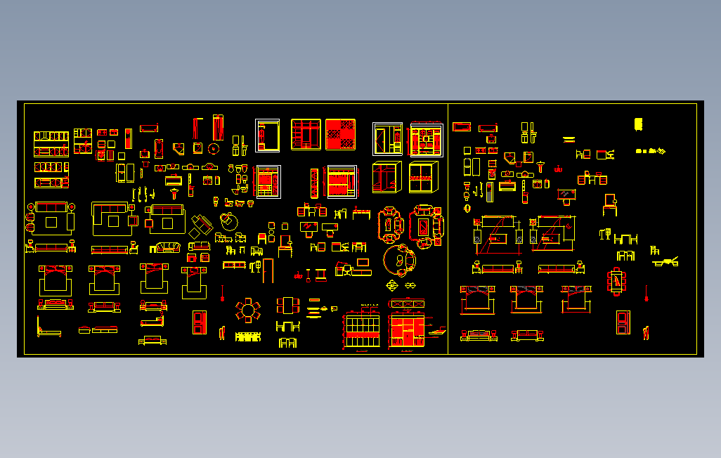 经典CAD家具图库