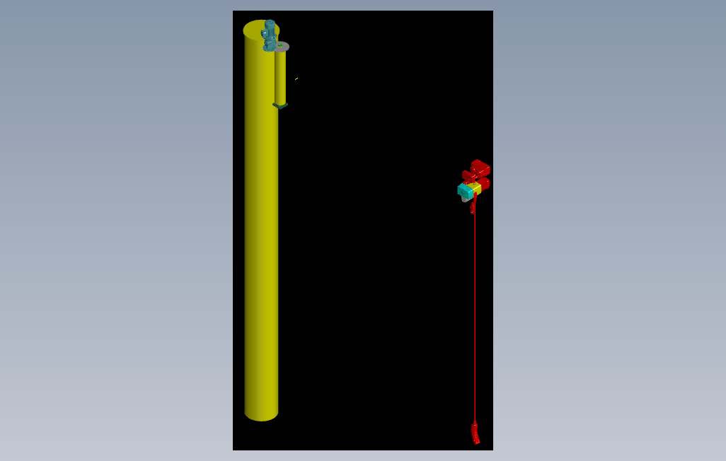7mx7m的2吨吊臂起重机