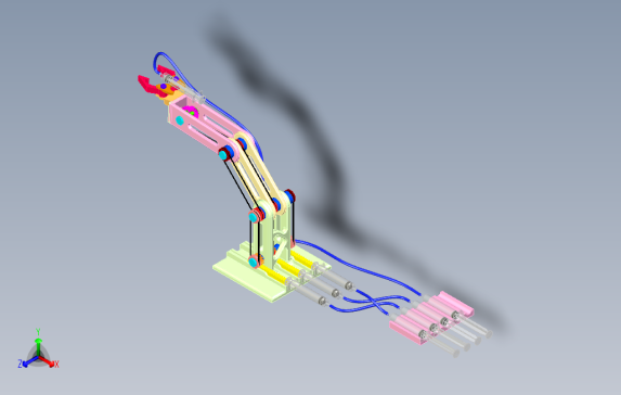 多轴气动注射器抓取器