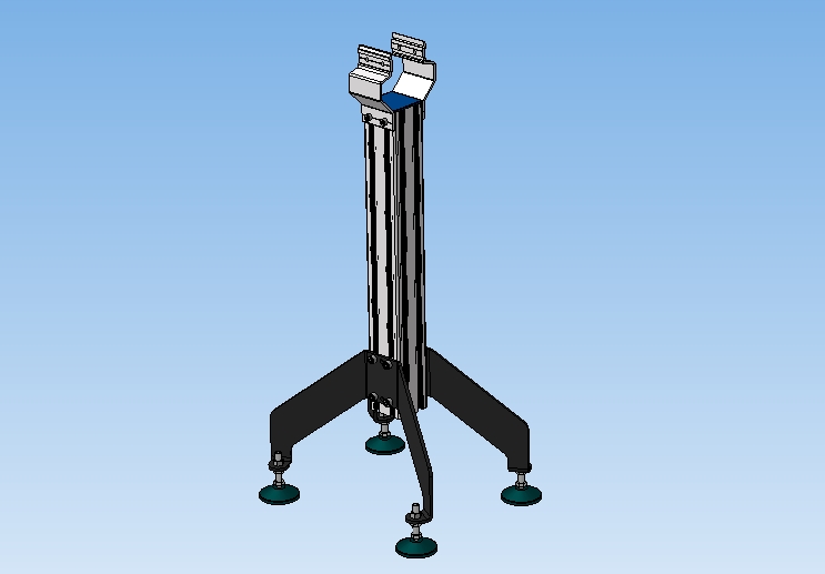 立式铝型材输送机调节支腿