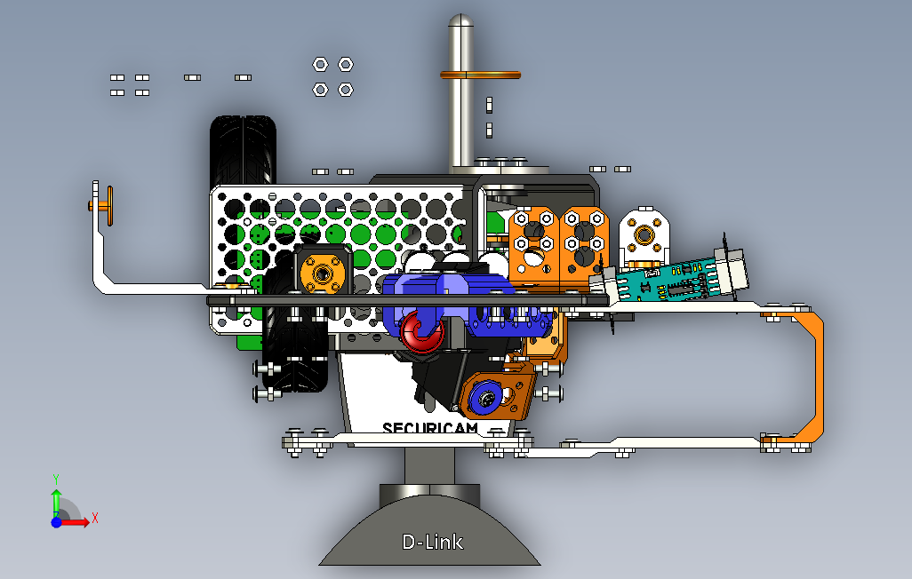 Arduino麦克纳姆轮（全向轮）四驱agv小车_STEP_模型图纸下载 – 懒石网