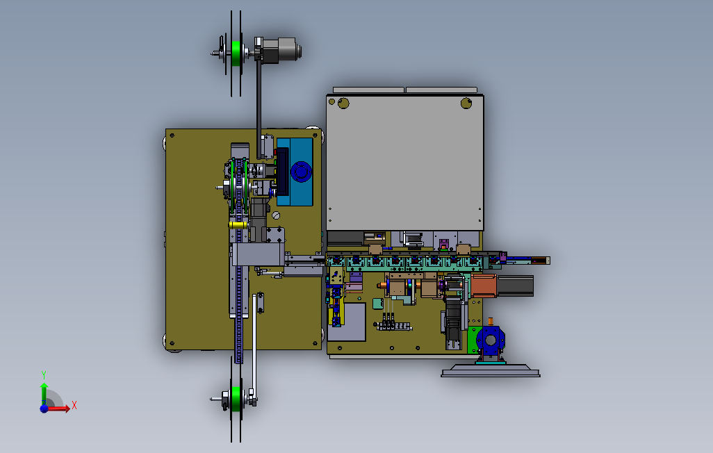 USBCCD检测载带包装机_SOLIDWORKS 2018_模型图纸下载 – 懒石网